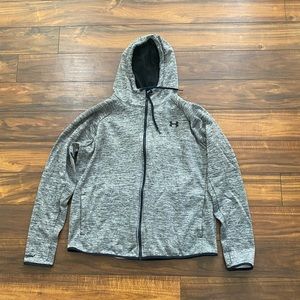 XL Gray Under Armour Cold Gear Zip Hoodie